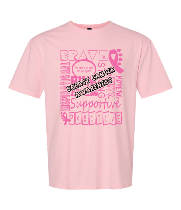 Wordy Breast Cancer Shirt